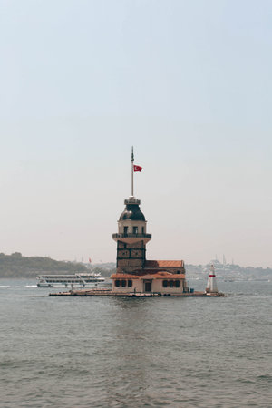 The Maiden's Tower, Istanbul, Turkey; Maiden's Tower also known as Leander's Tower (Tower of...