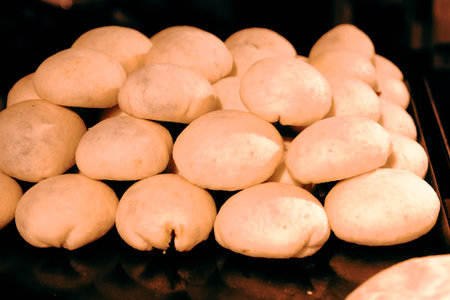 Group of associated cookies. Chocolate chip, oatmeal raisin, white chocolateの写真素材