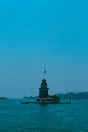 The Maiden's Tower, Istanbul, Turkey; Maiden's Tower also known as Leander's Tower (Tower of...
