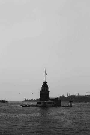 The Maiden's Tower, Istanbul, Turkey; Maiden's Tower also known as Leander's Tower (Tower of...