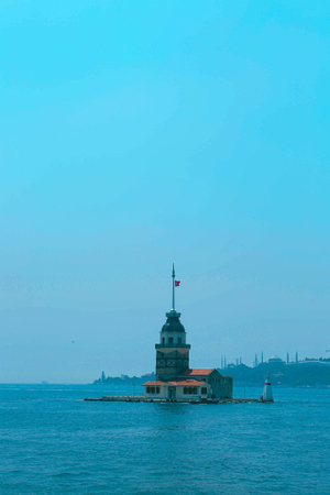 The Maiden's Tower, Istanbul, Turkey; Maiden's Tower also known as Leander's Tower (Tower of...