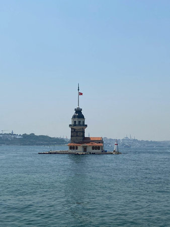The Maiden's Tower, Istanbul, Turkey; Maiden's Tower also known as Leander's Tower (Tower of...