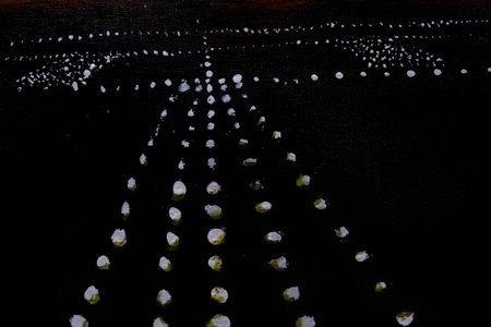 Hand Painted Grunge Texture Background, Vintage and Rustic Oil Painting Effects for Artistic Designの写真素材