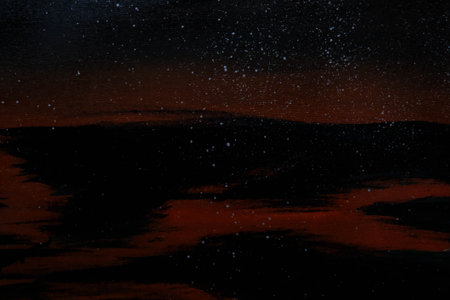 Hand Painted Grunge Texture Background, Vintage and Rustic Oil Painting Effects for Artistic Designの写真素材