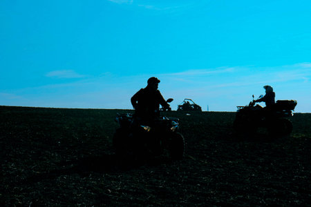helmet sitting on atv quad bike