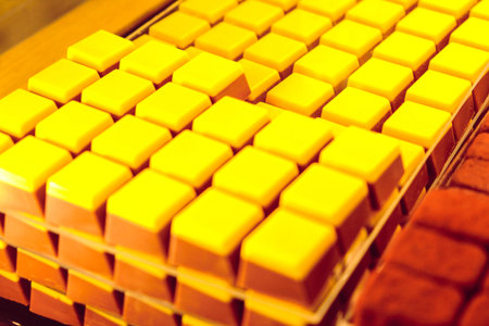 a lot of variety chocolate pralines