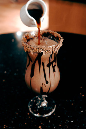 Relaxing coffee break with a hot drink