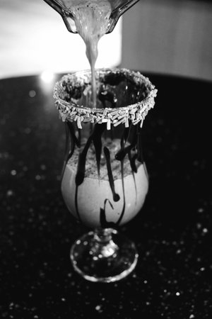 Relaxing coffee break with a hot drinkの写真素材