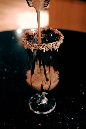 Classic coffee served in a simple mugの写真素材