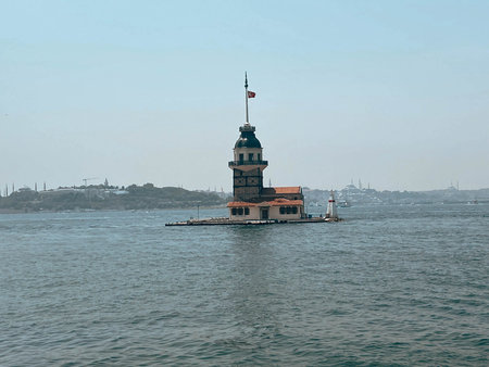 The Maiden's Tower, Istanbul, Turkey; Maiden's Tower also known as Leander's Tower (Tower of...
