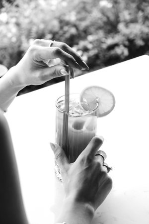 A perfect cup of coffee to start your dayの写真素材