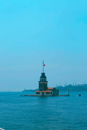 The Maiden's Tower, Istanbul, Turkey; Maiden's Tower also known as Leander's Tower (Tower of...