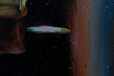 acrylic and oil background Abstract painted brush strokes texture backgroundの写真素材