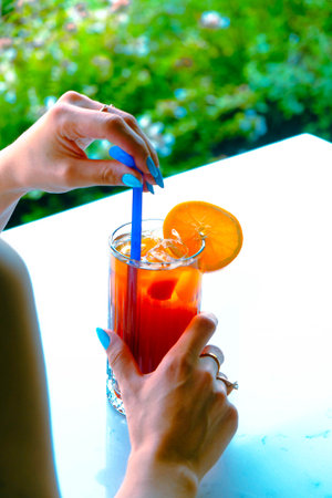 A perfect cup of coffee to start your dayの写真素材