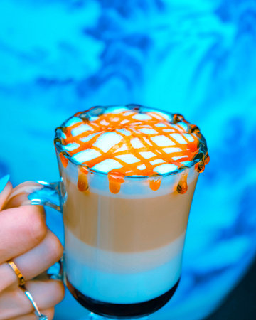 Relaxing coffee break with a hot drinkの写真素材