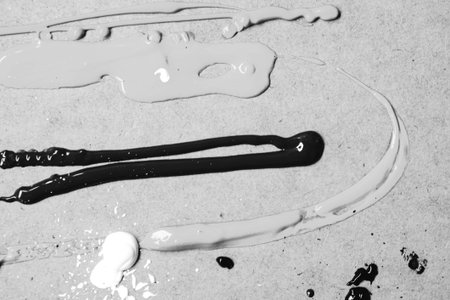 Hand Painted Grunge Texture Background, Vintage and Rustic Oil Painting Effectsの写真素材