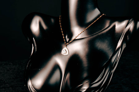 Sophisticated Gold and Diamond Jewelry for Womenの写真素材