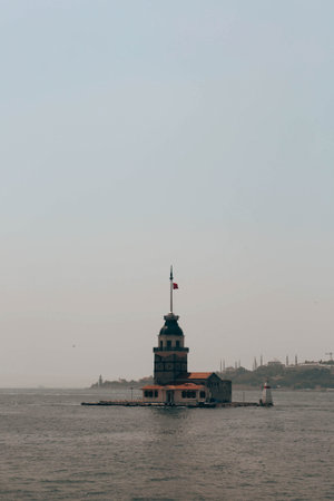 The Maiden's Tower, Istanbul, Turkey; Maiden's Tower also known as Leander's Tower (Tower of...