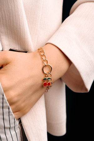 Handmade precious jewelry. Bijouterie and jewelery gold and diamonds for womenの写真素材