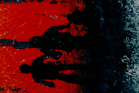 Hand Painted Grunge Texture Background, Vintage and Rustic Oil Painting Effects for Artistic Design