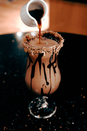 Relaxing coffee break with a hot drink
