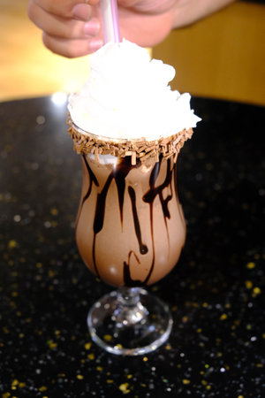 Freshly brewed coffee served in a stylish cup