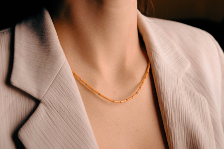 Luxury Diamond and Gold Jewelryの写真素材