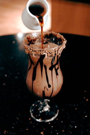 Relaxing coffee break with a hot drinkの写真素材