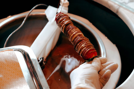 a lot of variety chocolate pralinesの写真素材