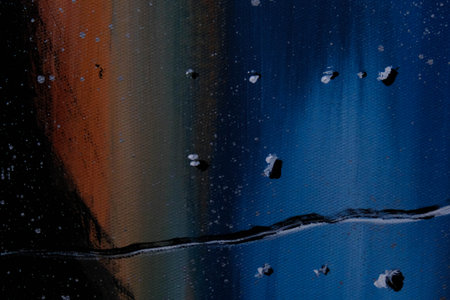 acrylic and oil background Abstract painted brush strokes texture backgroundの写真素材