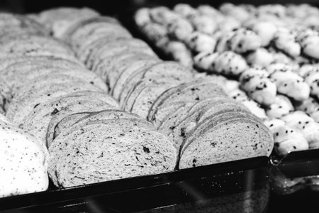Group of associated cookies. Chocolate chip, oatmeal raisin, white chocolate