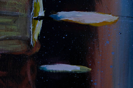 Hand Painted Grunge Texture Background, Vintage and Rustic Oil Painting Effects for Artistic Designの写真素材