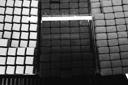 a lot of variety chocolate pralines