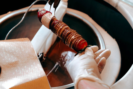 a lot of variety chocolate pralinesの写真素材