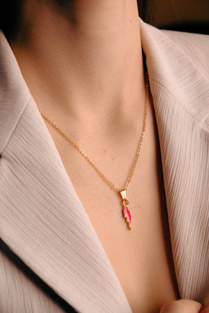 Glamorous Gold Jewelry with Sparkling Diamondsの写真素材