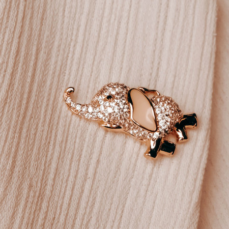 Beautiful golden jewelry with precious stones and diamondsの写真素材