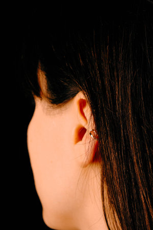 Sparkling Gold Jewelry with Stunning Diamondsの写真素材