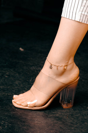 stylish jewelry like silver, gold, diamonds, precious stones.の写真素材