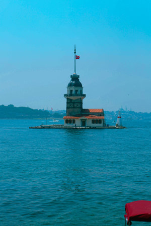 The Maiden's Tower, Istanbul, Turkey; Maiden's Tower also known as Leander's Tower (Tower of...