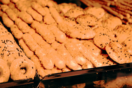 Group of associated cookies. Chocolate chip, oatmeal raisin, white chocolate