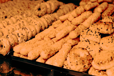 Group of associated cookies. Chocolate chip, oatmeal raisin, white chocolate