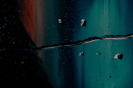 Hand Painted Grunge Texture Background, Vintage and Rustic Oil Painting Effects for Artistic Designの写真素材