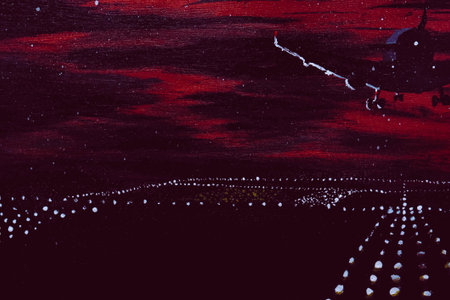 acrylic and oil background Abstract painted brush strokes texture backgroundの写真素材