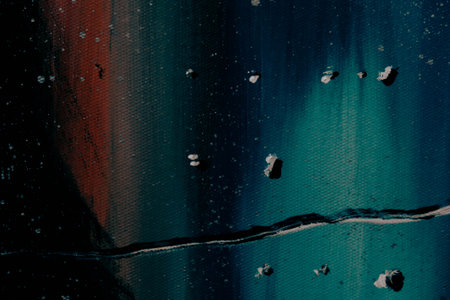 acrylic and oil background Abstract painted brush strokes texture backgroundの写真素材