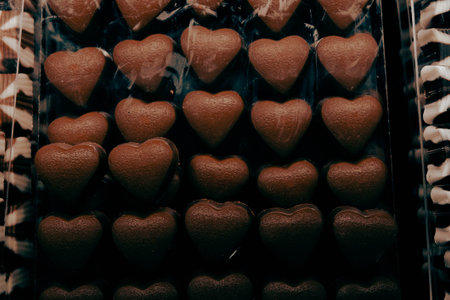 a lot of variety chocolate pralines