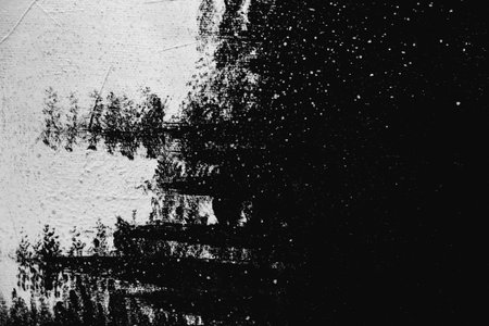 acrylic and oil background Abstract painted brush strokes texture backgroundの写真素材