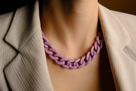 Beautiful golden jewelry with precious stonesの写真素材