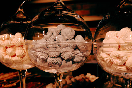 Group of associated cookies. Chocolate chip, oatmeal raisin, white chocolateの写真素材