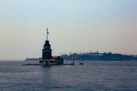 The Maiden's Tower, Istanbul, Turkey; Maiden's Tower also known as Leander's Tower (Tower of...