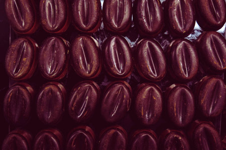 a lot of variety chocolate pralines